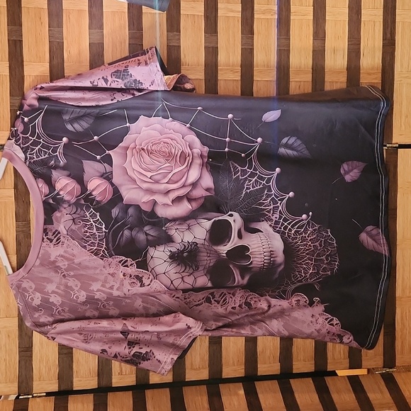 Nwot! Custom diamond bling Skeleton top - Picture 7 of 12